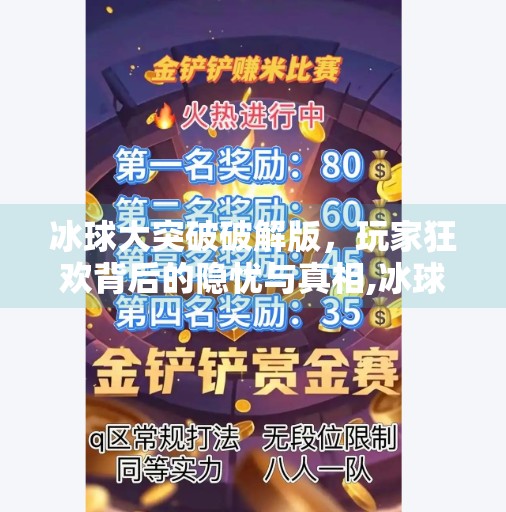 冰球大突破破解版，玩家狂欢背后的隐忧与真相,冰球大突破破解版本